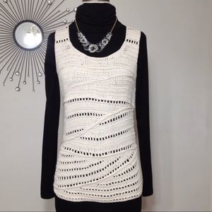 Pure Handknit Pullover Sweater Vest